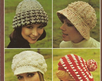 Instant Download - PDF- Hats 2 Crochet and 2 Knitting Pattern (CA5)