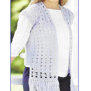 Instant Download - PDF-  Beautiful Waistcoat Crochet Pattern (AD10)