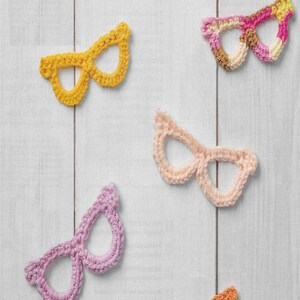 Instant Download - PDF-  Funky Sunglasses Motif Crochet Pattern (M5)