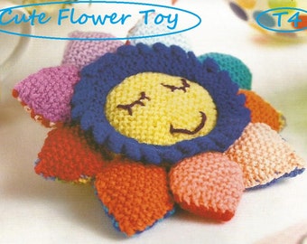 Instant Download - PDF- So Cute this Beautiful Flower Toy Knitting Pattern (T4)