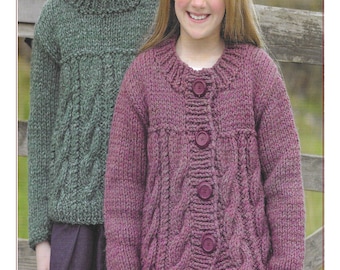 Super Chunky Jumper & Cardigan Knitting Pattern (PDF) C220