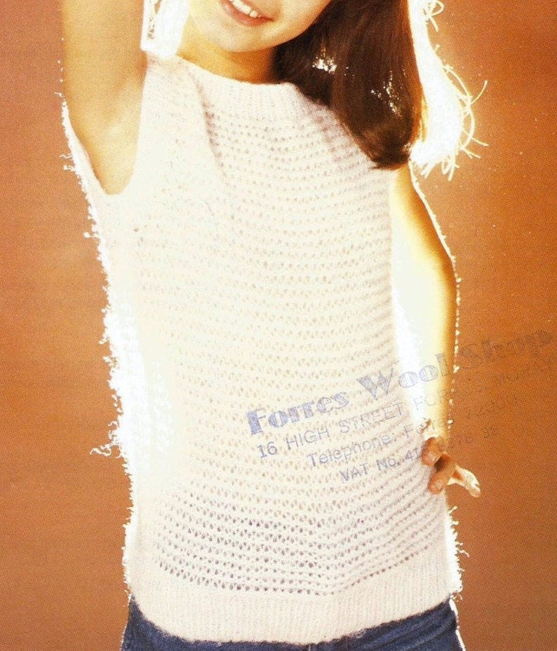 C77 Easy Top Knitting Pattern PDF Instant Download