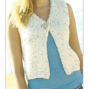 Instant Download - PDF- Beautiful Short Sleeve Cardigan and Waistcoat Knitting Pattern (K4)