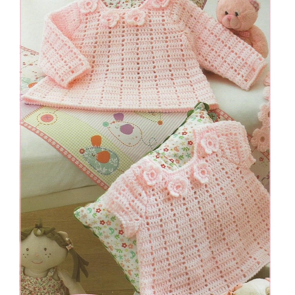 Modèle au crochet de robe et serre-tête pour bébé : (téléchargement PDF instantané) CB53