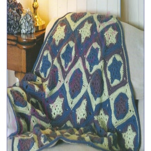 Instant Download - PDF- Beautiful Chunky Throw Crochet Pattern (H36)