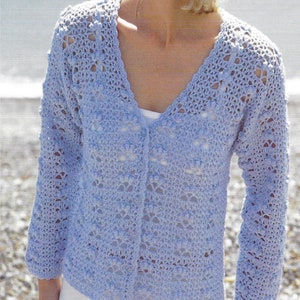 Instant Download - PDF- Beautiful Cardigan Crochet Pattern  (AD170)