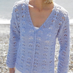 Instant Download - PDF- Beautiful Cardigan Crochet Pattern  (AD170)