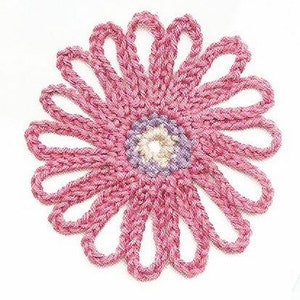 Instant Download - PDF-  Pretty Loopy Flower Crochet Pattern (F5)