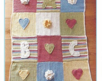 Instant Download - PDF- Cute Baby Blanket Crochet Pattern (CB76)