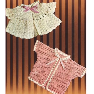 Instant Download - PDF- Beautiful Matinee Coat Crochet Pattern (CB11)