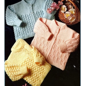INSTANT DOWNLOAD - PDF - Beautiful Matinee Coat x3 Knitting Pattern (11)