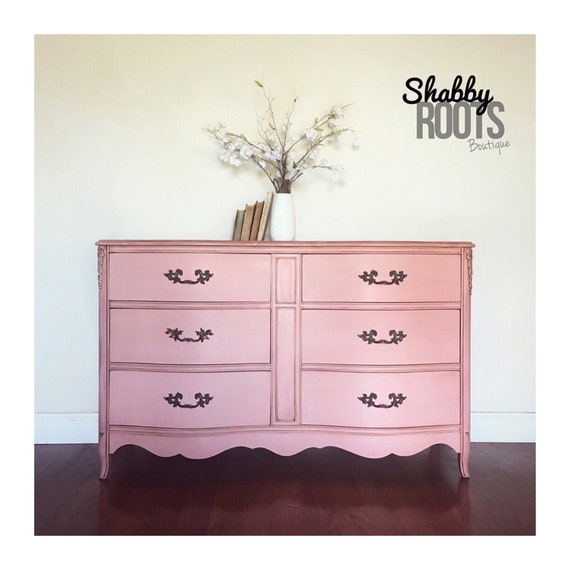 Sold Pink French Provincial Dresser Changing Table Girls Etsy