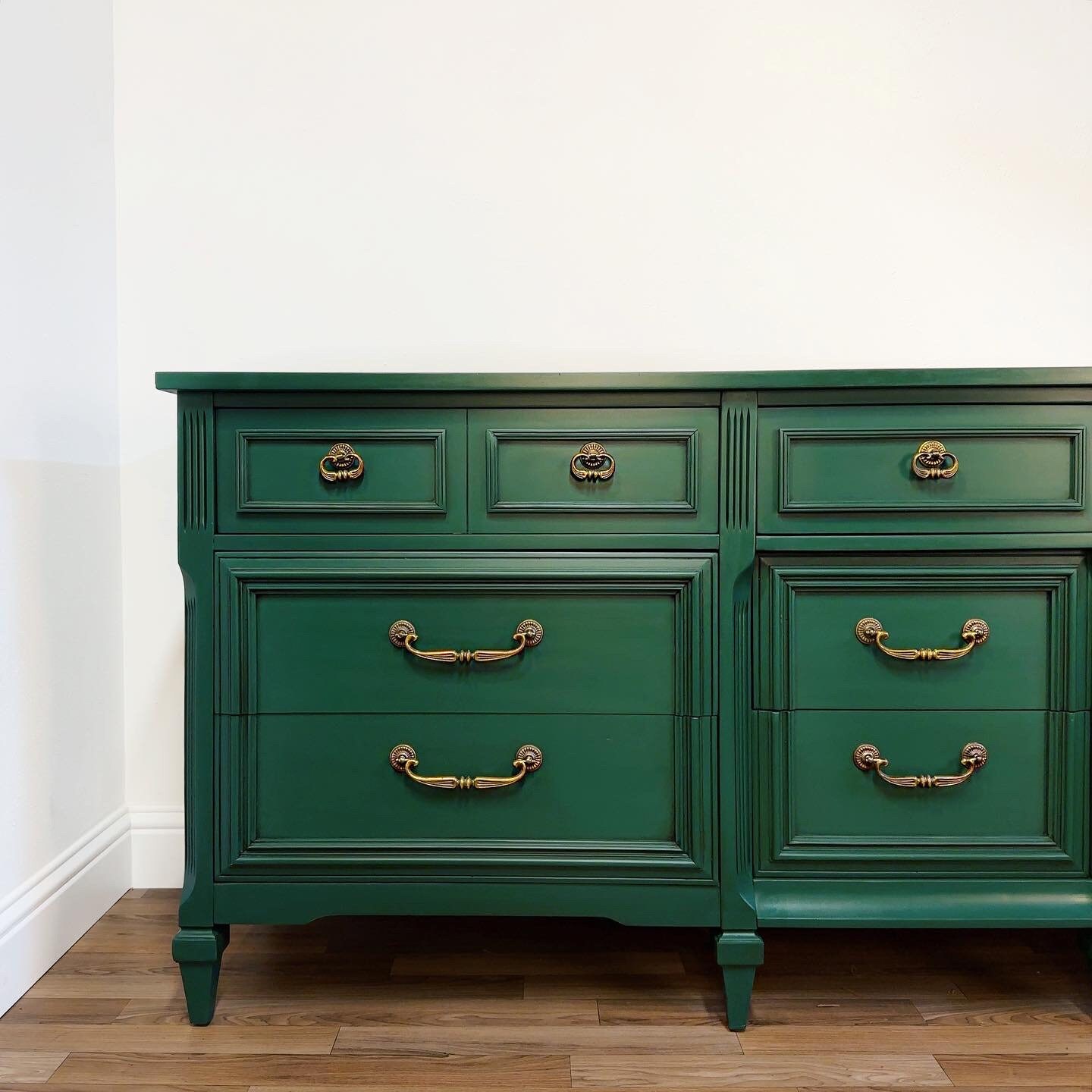 Emerald Green Dresser Vintage Mid Century Modern Chest of Drawers 9 Drawers  San Francisco, CA - Etsy