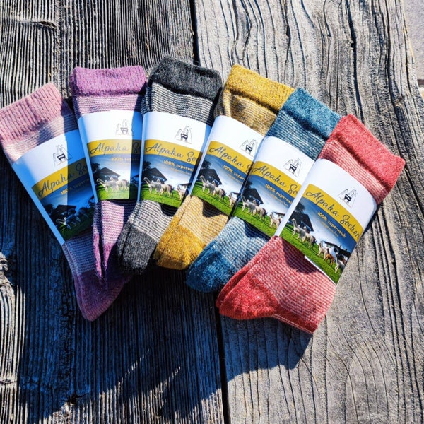 Alpaka Socken Fröhliche Bunte Strümpfe Ringelsocken Gr.35-46 diese Socken machen einfach gute Laune !