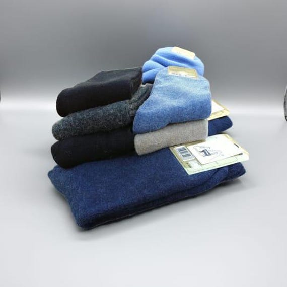 Dicke Alpaka Kuschelsocken Plüsch Socken Feinstrick Winter Herbst Gr.35-46 Super Warm !