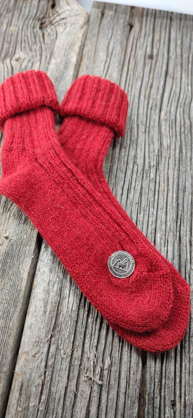 Alpaka Strick Socken Trend Strümpfe Dick Bunt Kuschelsocken Haussocken Winter Herbst Warm Gr.35-45 Bild 7