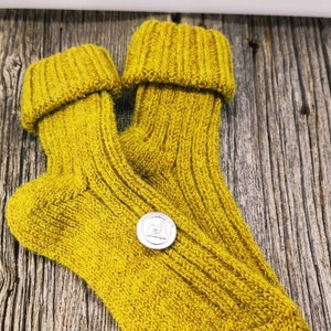 Alpaka Strick Socken Trend Strümpfe Dick Bunt Kuschelsocken Haussocken Winter Herbst Warm Gr.35-45 Bild 6