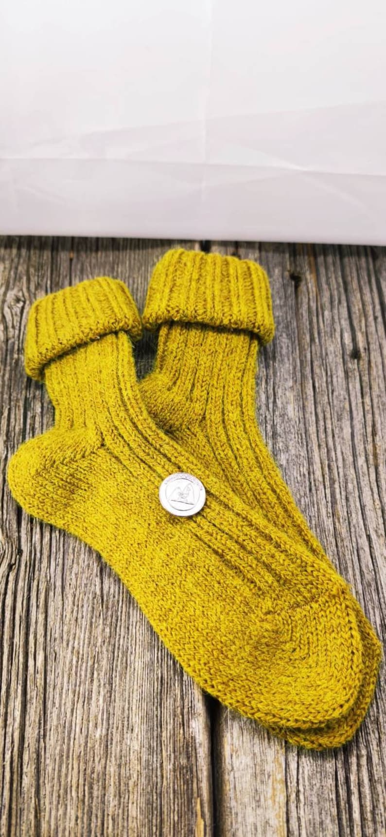 Alpaka Strick Socken Trend Strümpfe Dick Bunt Kuschelsocken Haussocken Winter Herbst Warm Gr.35-45 Bild 6