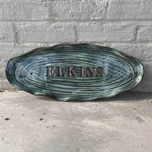 19&quot; Personalized Last Name Platter