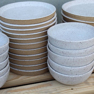 Made to Order 30 Piece Dinnerware Set Wheel Thrown Stoneware