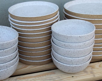 Made to Order 30 Piece Dinnerware Set Wheel Thrown Stoneware
