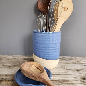 Utensil Holder Plus Spoon Rest Combo
