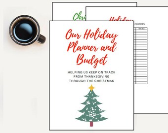 Holiday Budget Planner Christmas Budget Excel Spreadsheet Thanksgiving Budget Christmas Planner Gift Checklist Thanksgiving Planner Budget