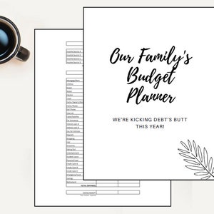 Family Budget Planner Budget Printable Financial Planner Budget Tracker ...