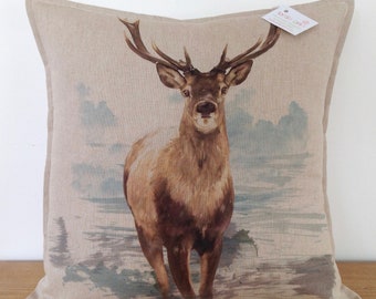 Deer pillow | Etsy Deer Stag Long Cushion Covers Pillow