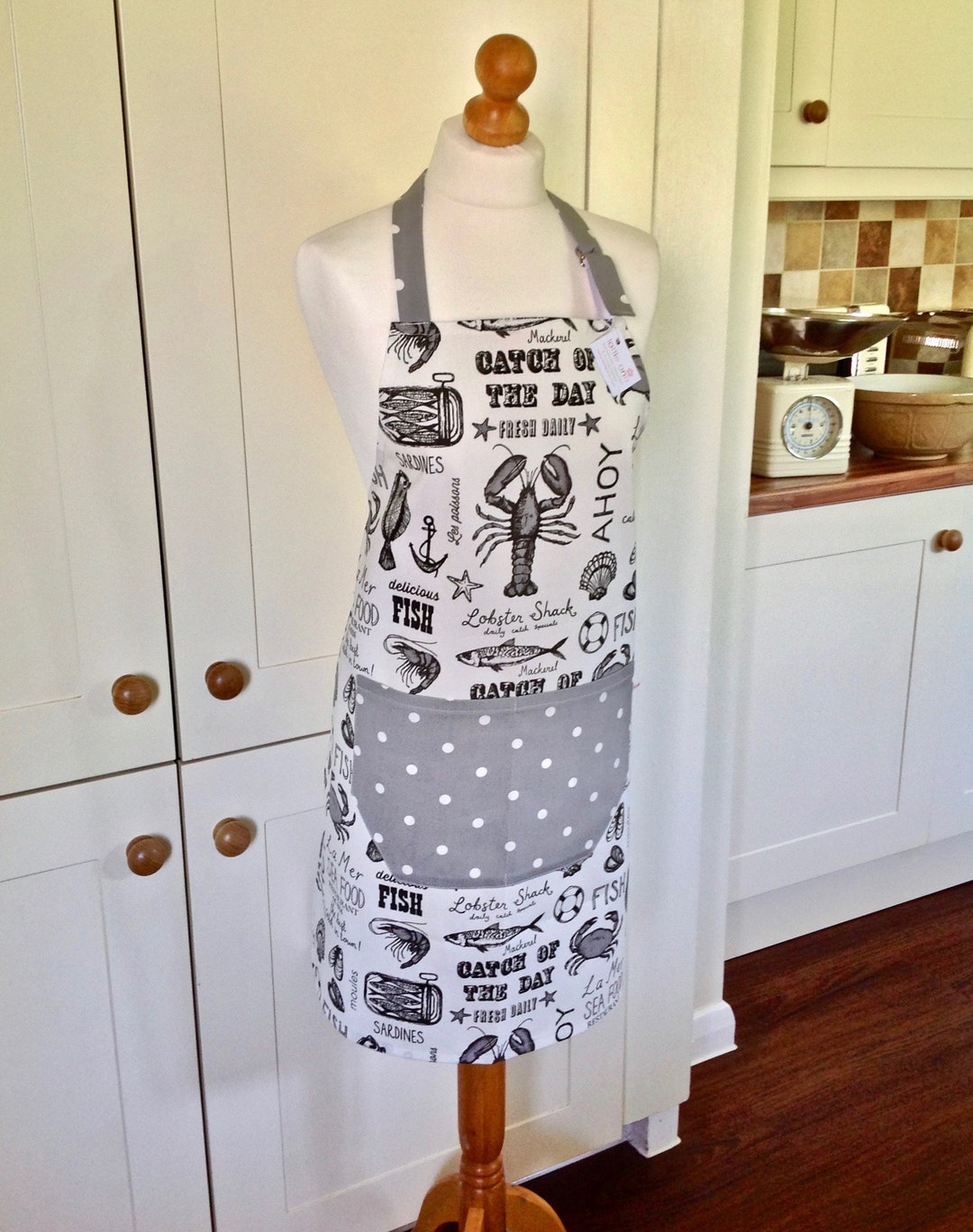 Apron Catch of the Day Apron Seafood Apron Fish Apron Etsy