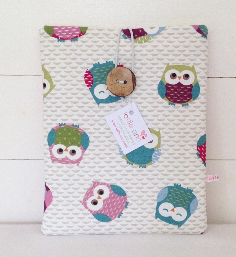 Tablet Sleeve iPad Case Owls iPad Cover Tablet Cover iPad Cover Fabric iPad Cover Tablet Case Tablet Cover Fabric iPad Sleeve