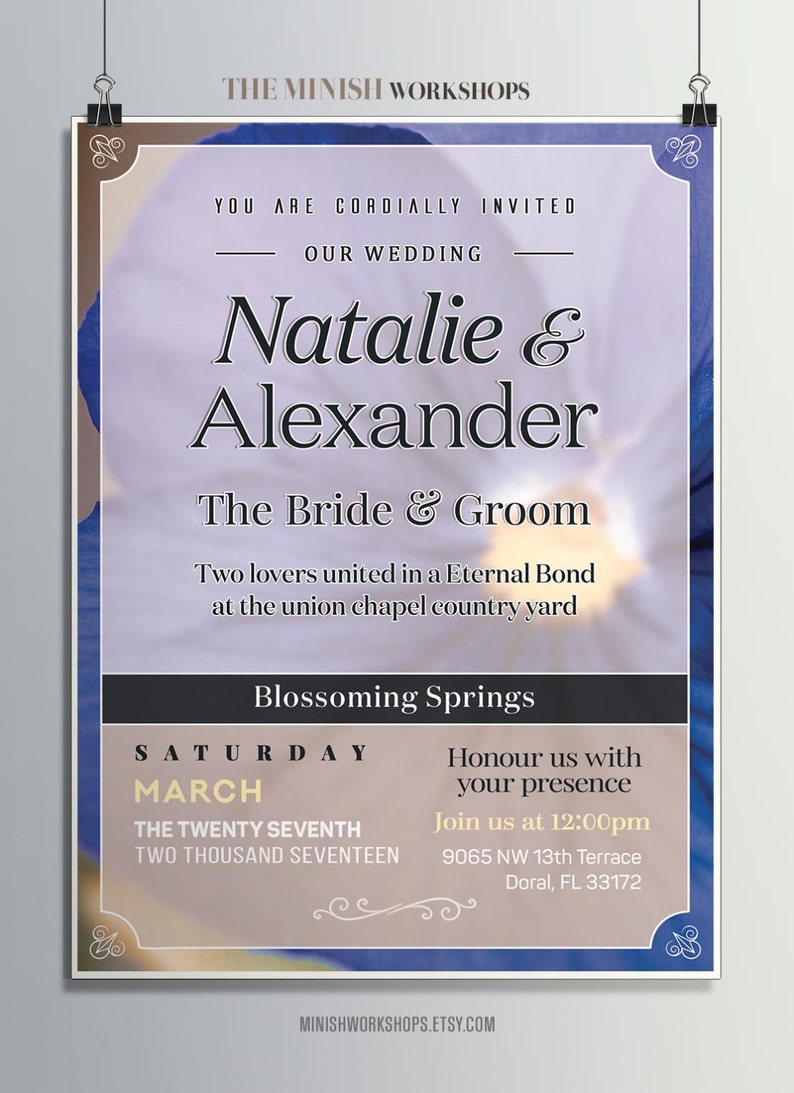 Wedding Invitation Custom Made Invitations Wedding Planner Etsy