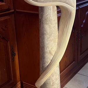 Rare Maitland Smith Pedestal Bird Floor Statue Sculpture Abstract Tessellated Stone & Pencil Reed Overlay Post Modern Mid Century Regency