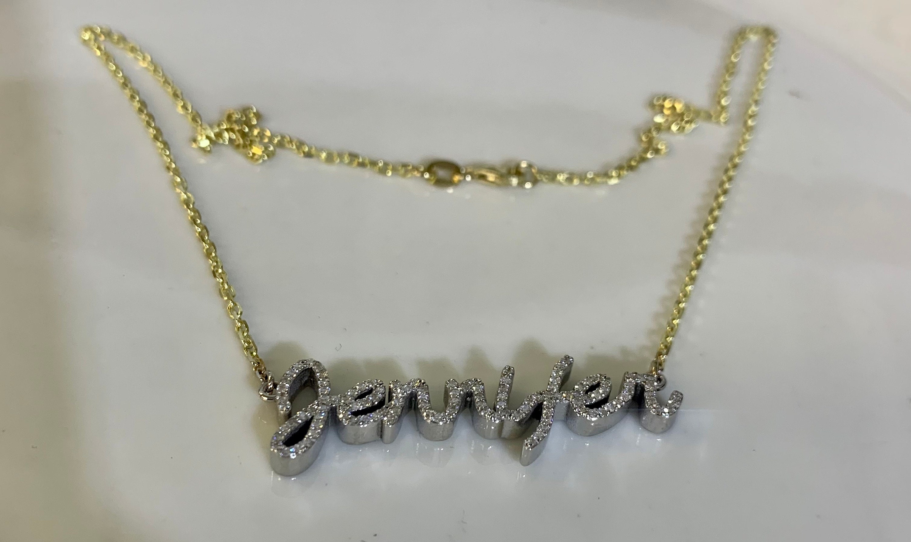 Baddie 2024 name necklace