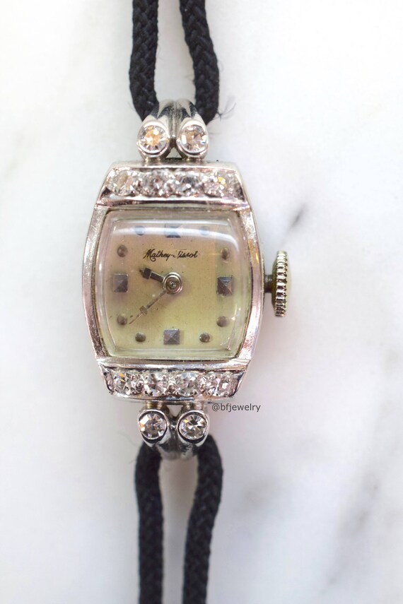 Vente Vintage Mathey-Tissot 14K White 