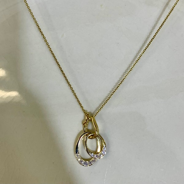 14kt Yellow Gold Interchangeable Diamond Enhancer Necklace