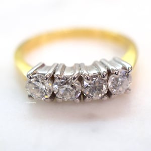 14kt Bi-Color Gold Diamond Band