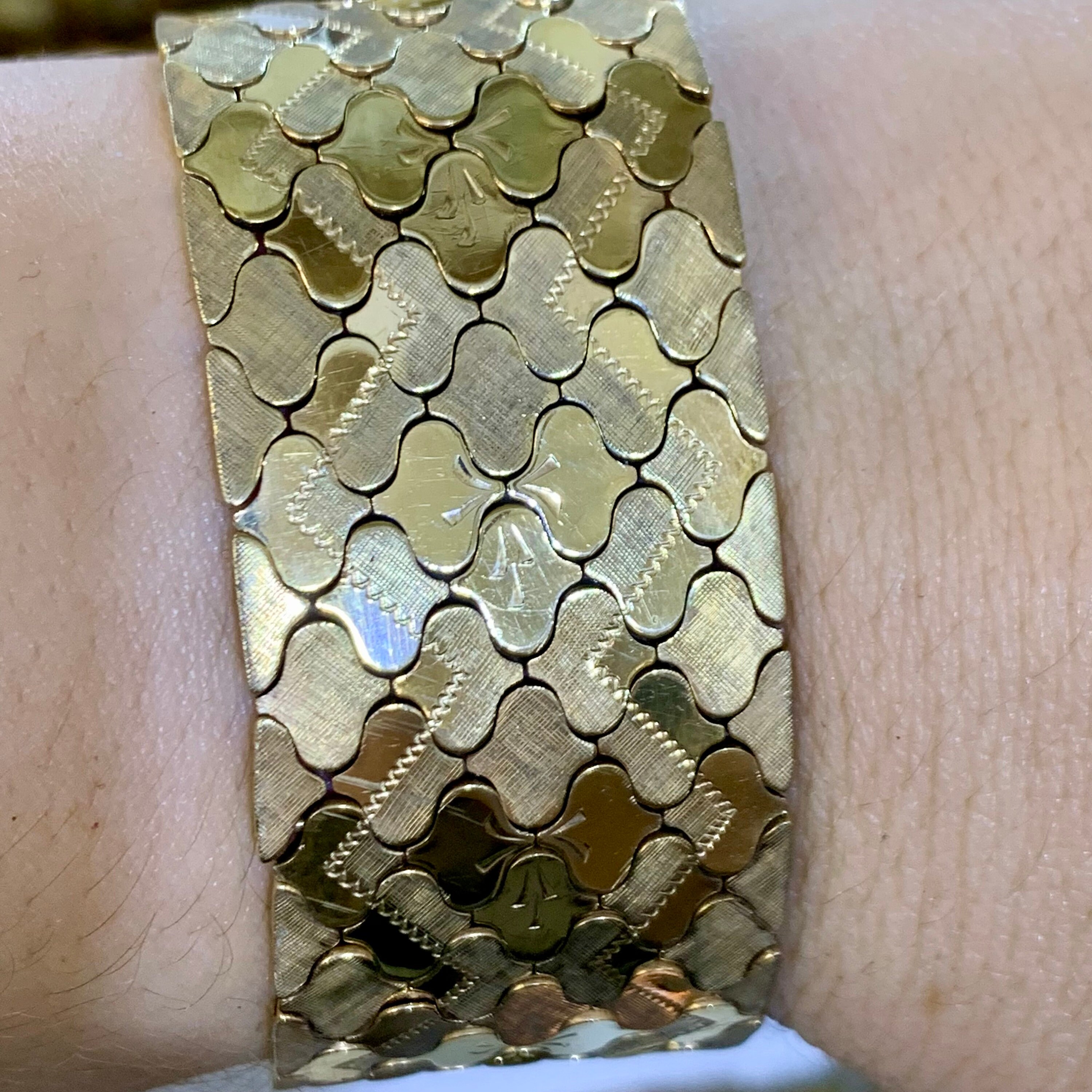 アクセサリー 80s Italy Vintage Torsade Bracelet 34g 80s Italy