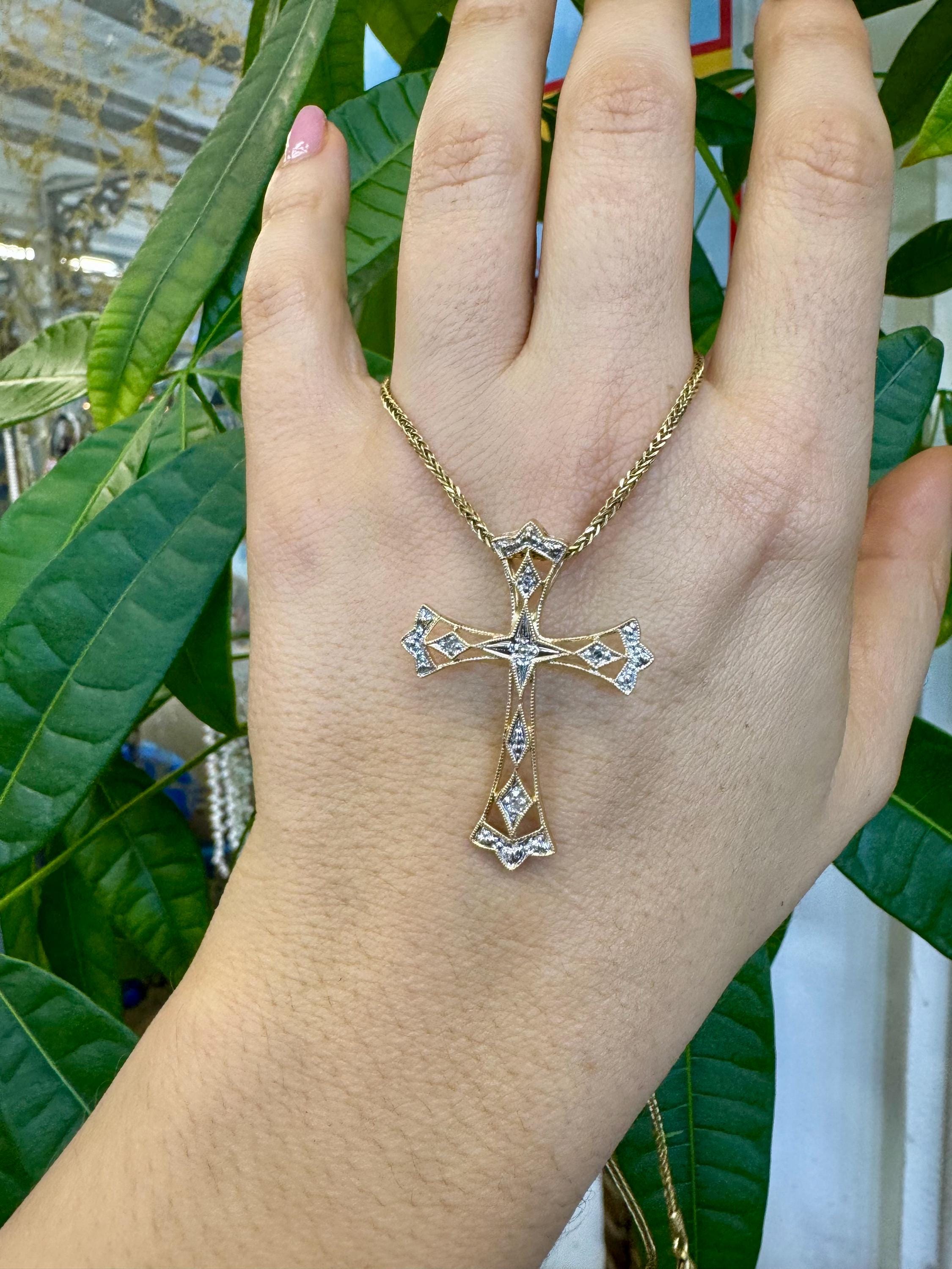 Chrome Hearts Filigree Cross Pendant - Etsy