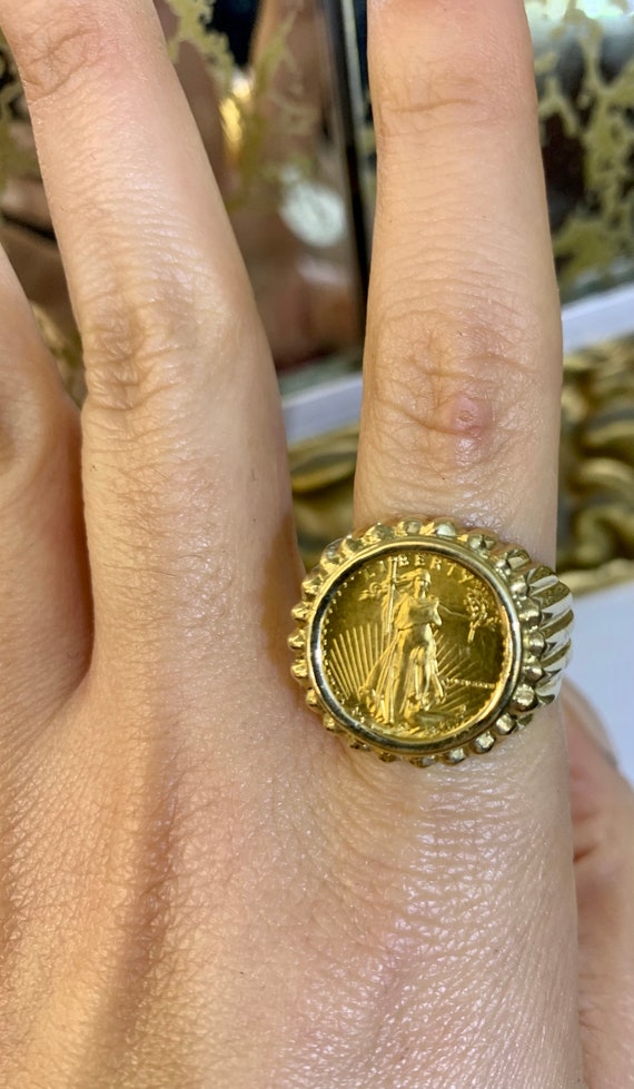 mens coin ring