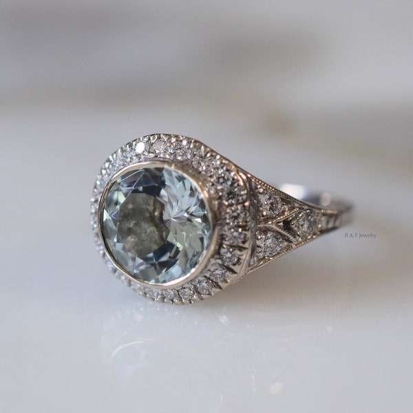 Large Diamond Ring - Etsy