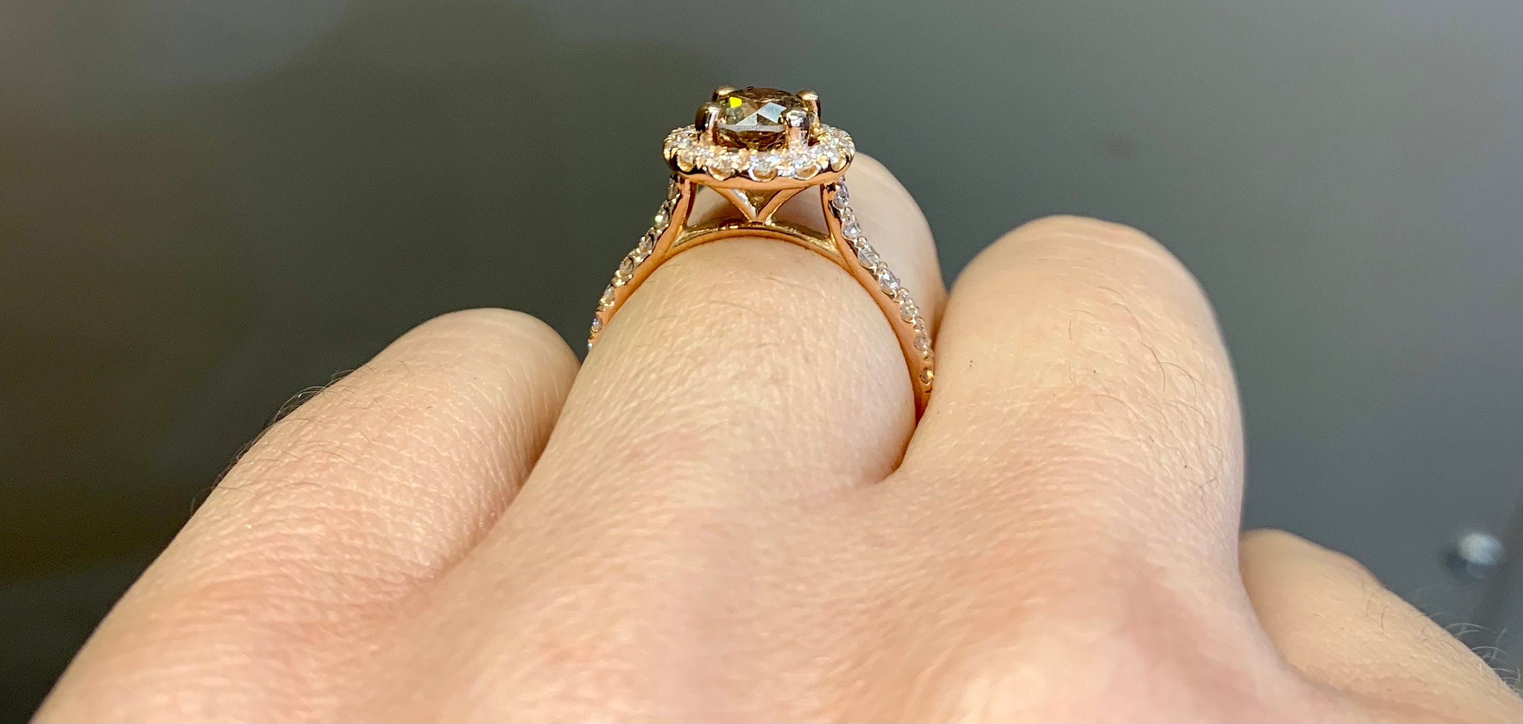Chocolate and 2024 rose gold rings