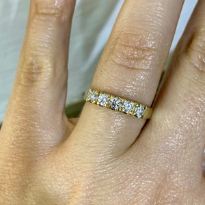 14kt Yellow Gold .50 Carat Diamond Band