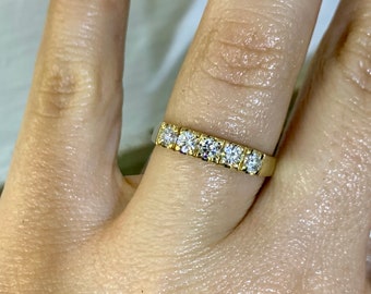 14kt Yellow Gold .50 Carat Diamond Band
