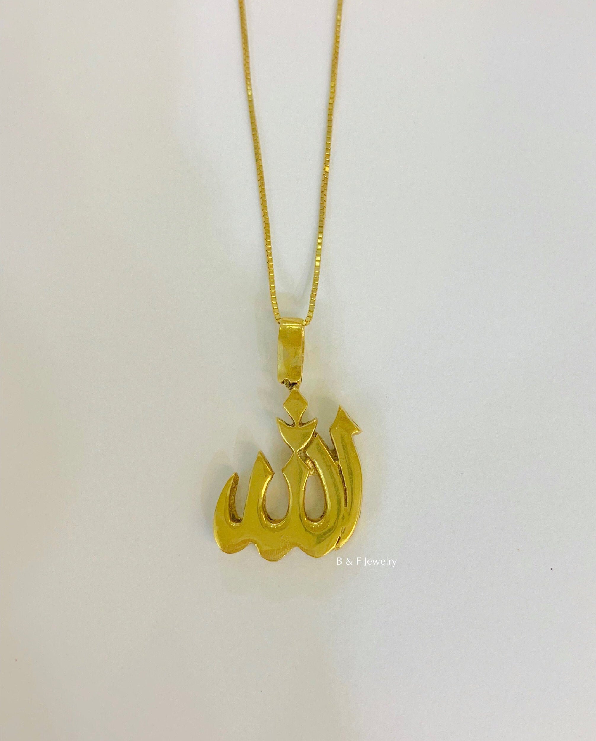 Gold allah locket clearance