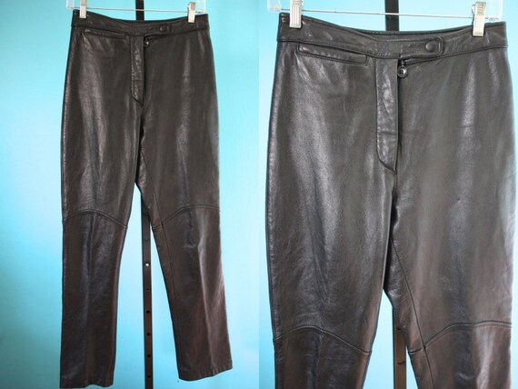 Black Leather Pants Late 80's/Early 90's Women'