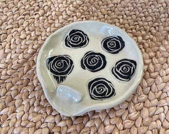 Roses Spoon Rest - The Abundant Garden Tableware Collaboration - Ready to Ship