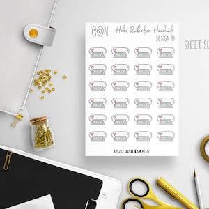 Print and cut, Cutting machine sticker, Cute icon stickers, Cute pastel stickers, Planner stickers