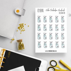 Limpieza, Pegatinas del planificador de botellas en aerosol, Pegatinas de iconos lindos, Pegatinas de pastel lindo, Pegatinas de planificador