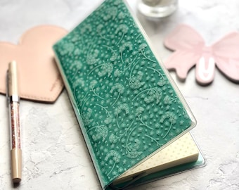 White Forget Me Not Design Hobonichi Weeks PVC cover